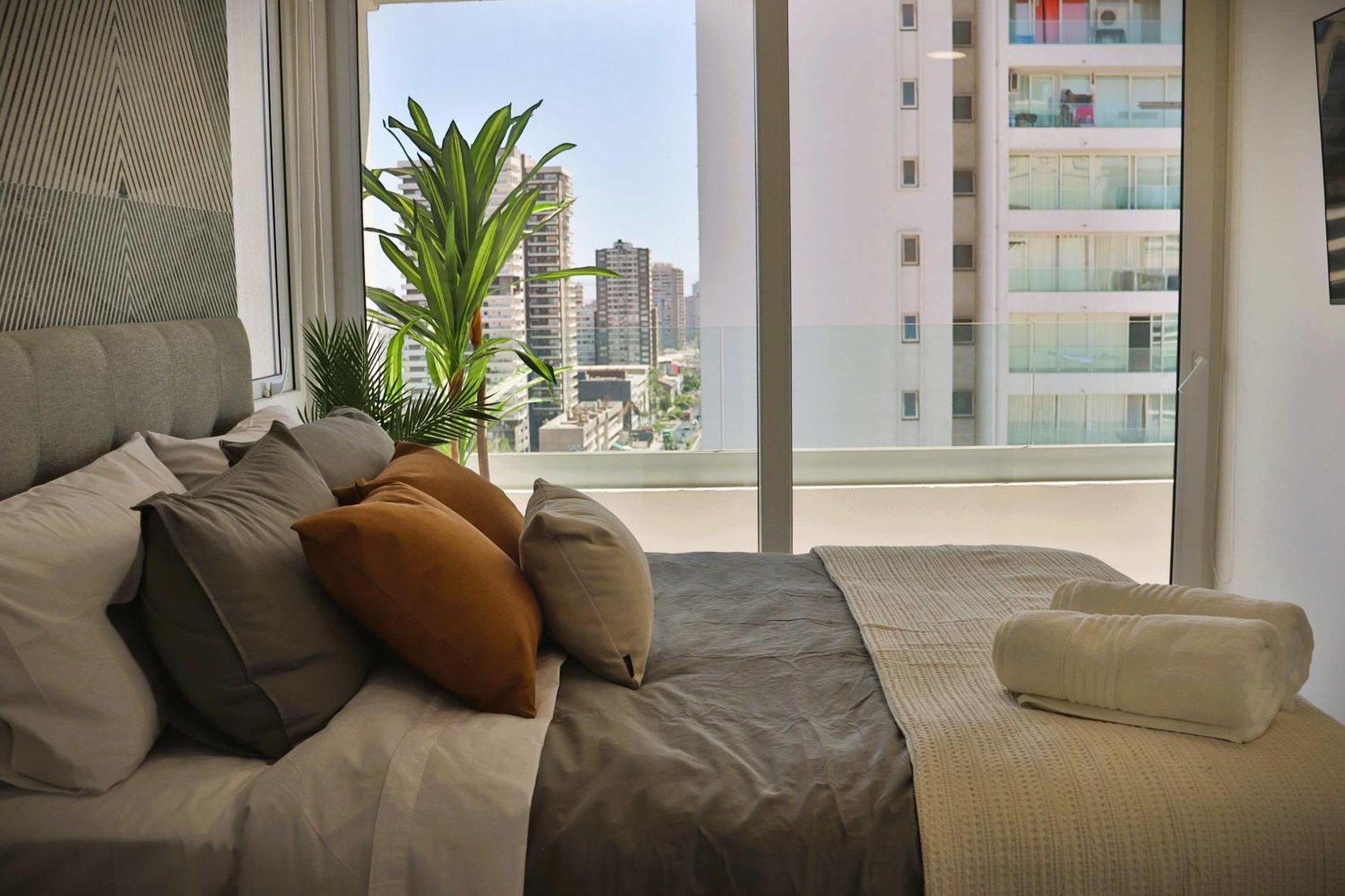 Hom I Nuevo 1d Con Vista En Marchant Pereira Nunoa Apartamento *