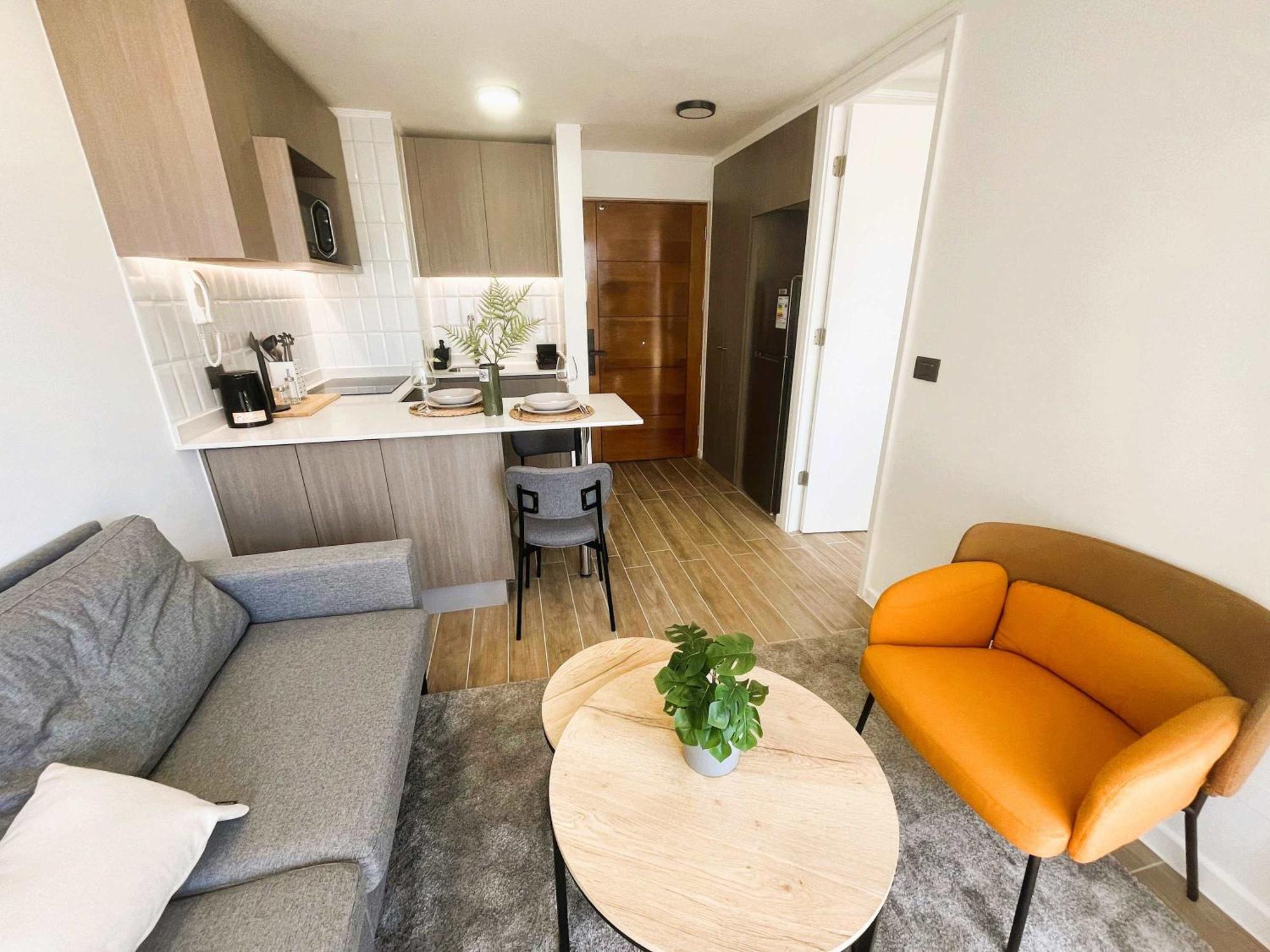 Apartamento Hom I Nuevo 1d Con Vista En Marchant Pereira Nunoa Santiago