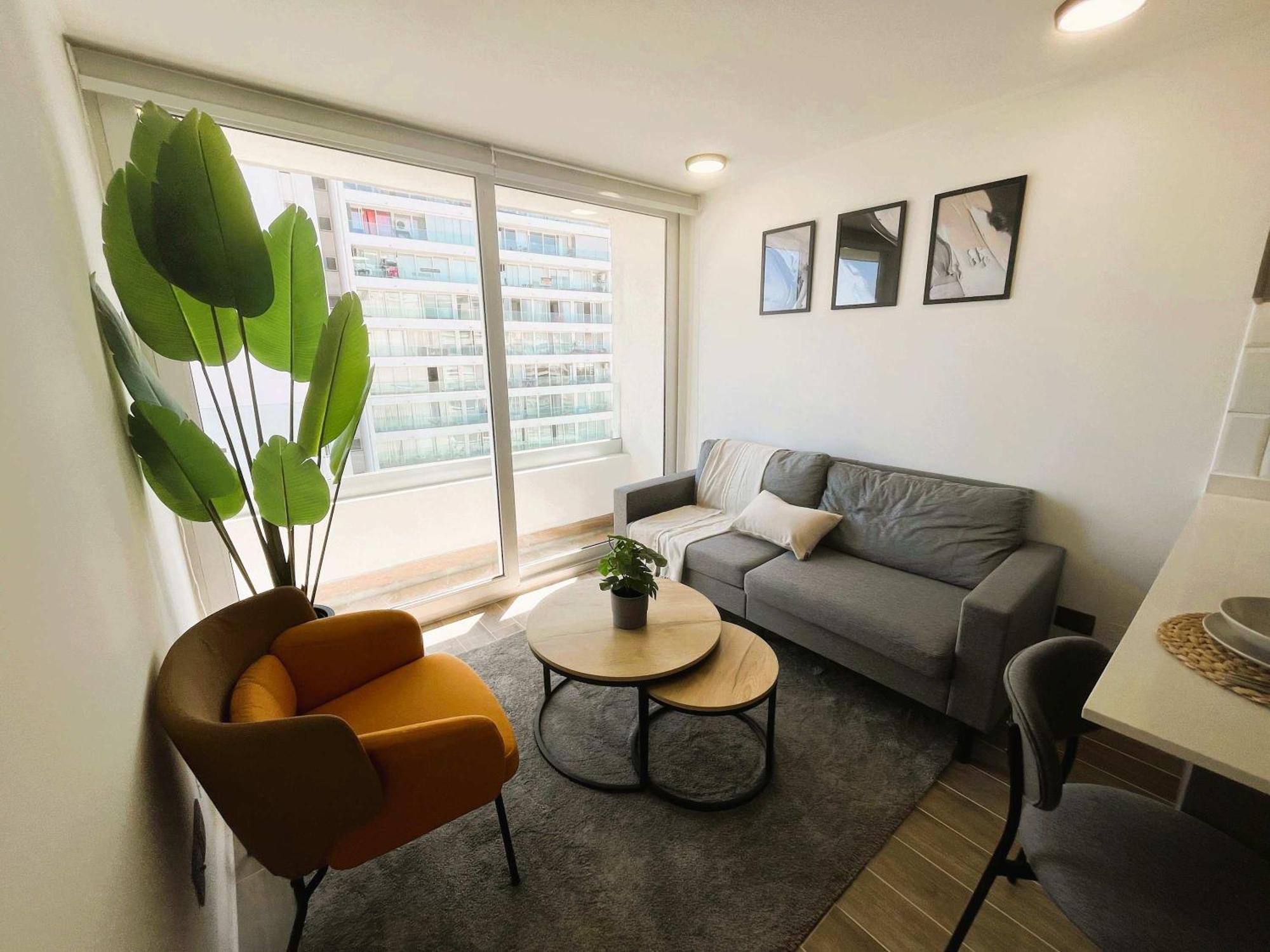 Hom I Nuevo 1d Con Vista En Marchant Pereira Nunoa Apartamento Santiago